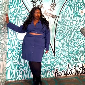 This blazer shows a little skin while still looking oh so chic and sophisticated